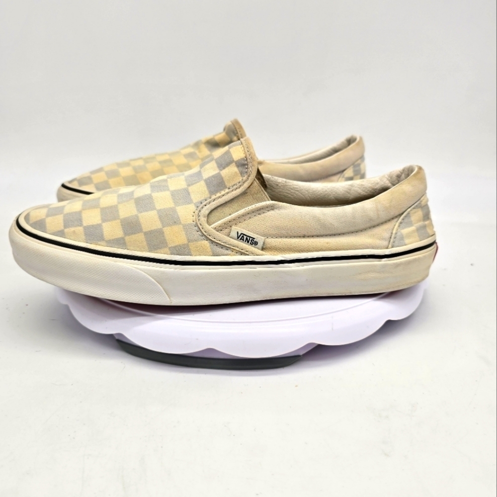 Vans Shoes M 9.5 W 11 Classic Checkerboard Slip-On